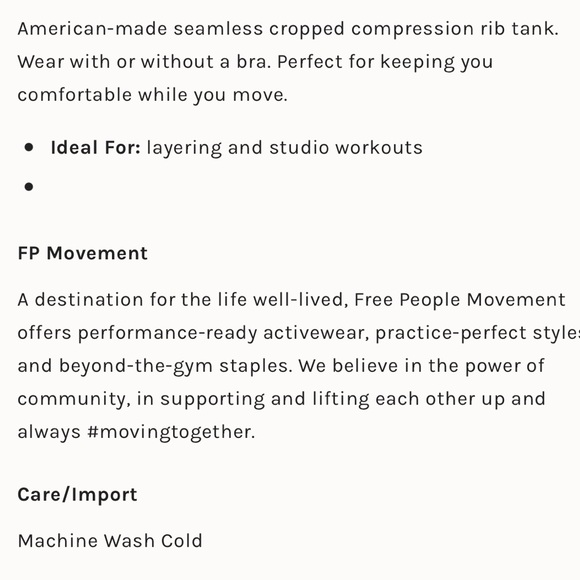 Closeout ▪️Free People Happiness Runs Crop Tank - Picture 8 of 10